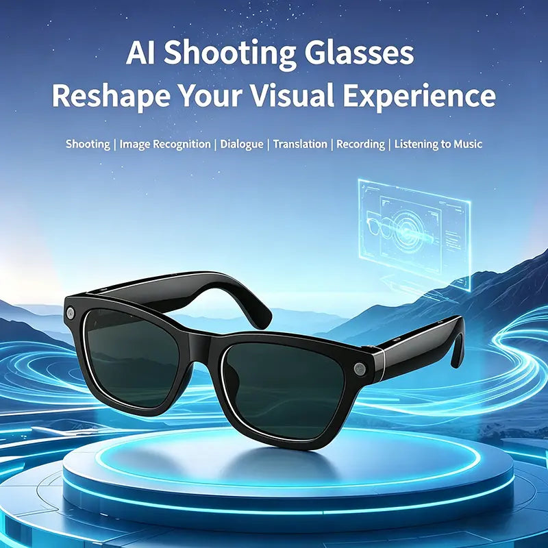 Smart Camera Glasses with Bluetooth Audio
