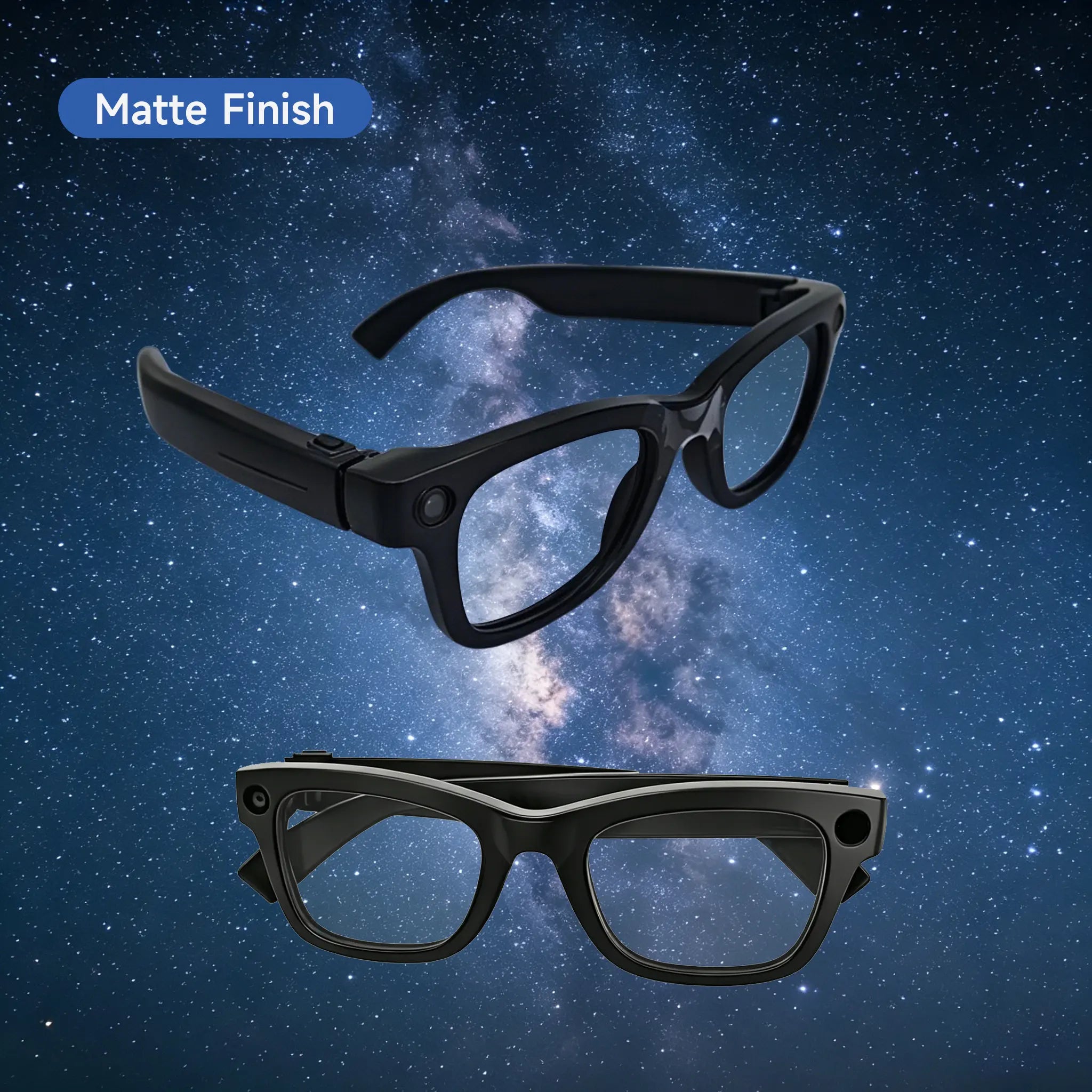 Smart Camera Glasses with Bluetooth Audio